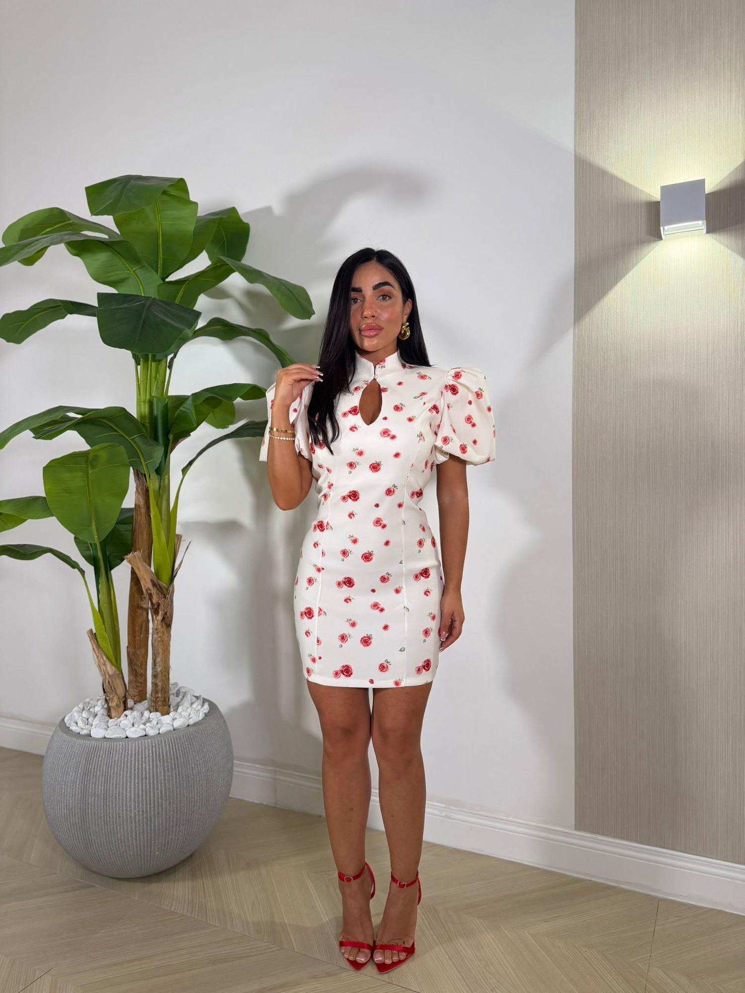 Dress Fiorellini Rossi