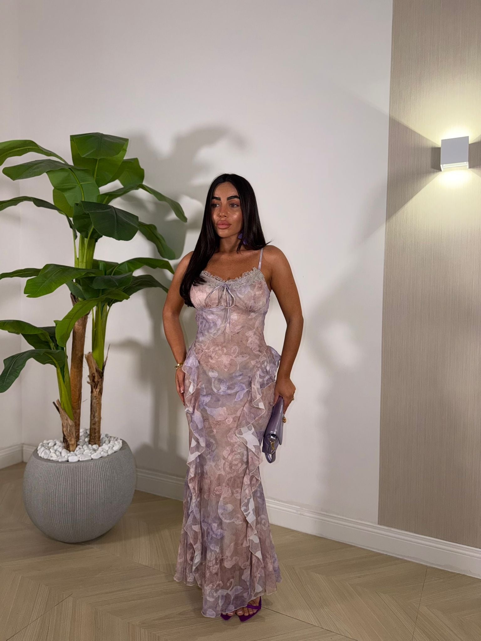 Dress Volan Viola