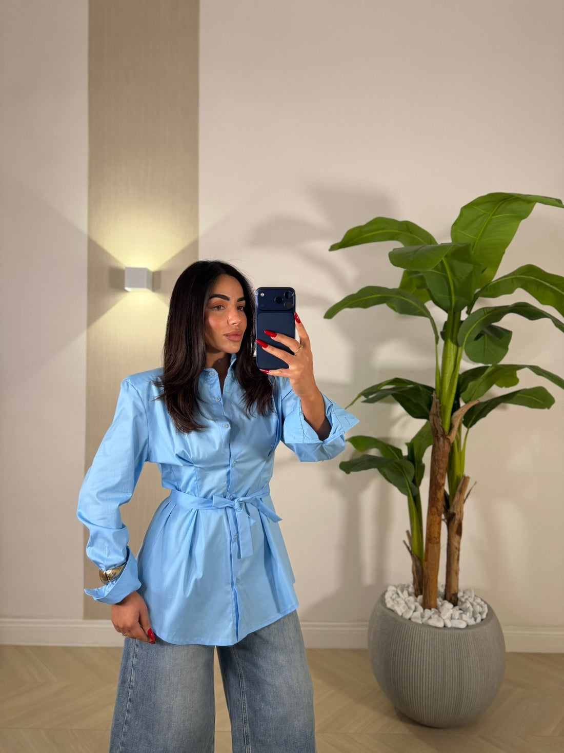 Camicia Candida Celeste