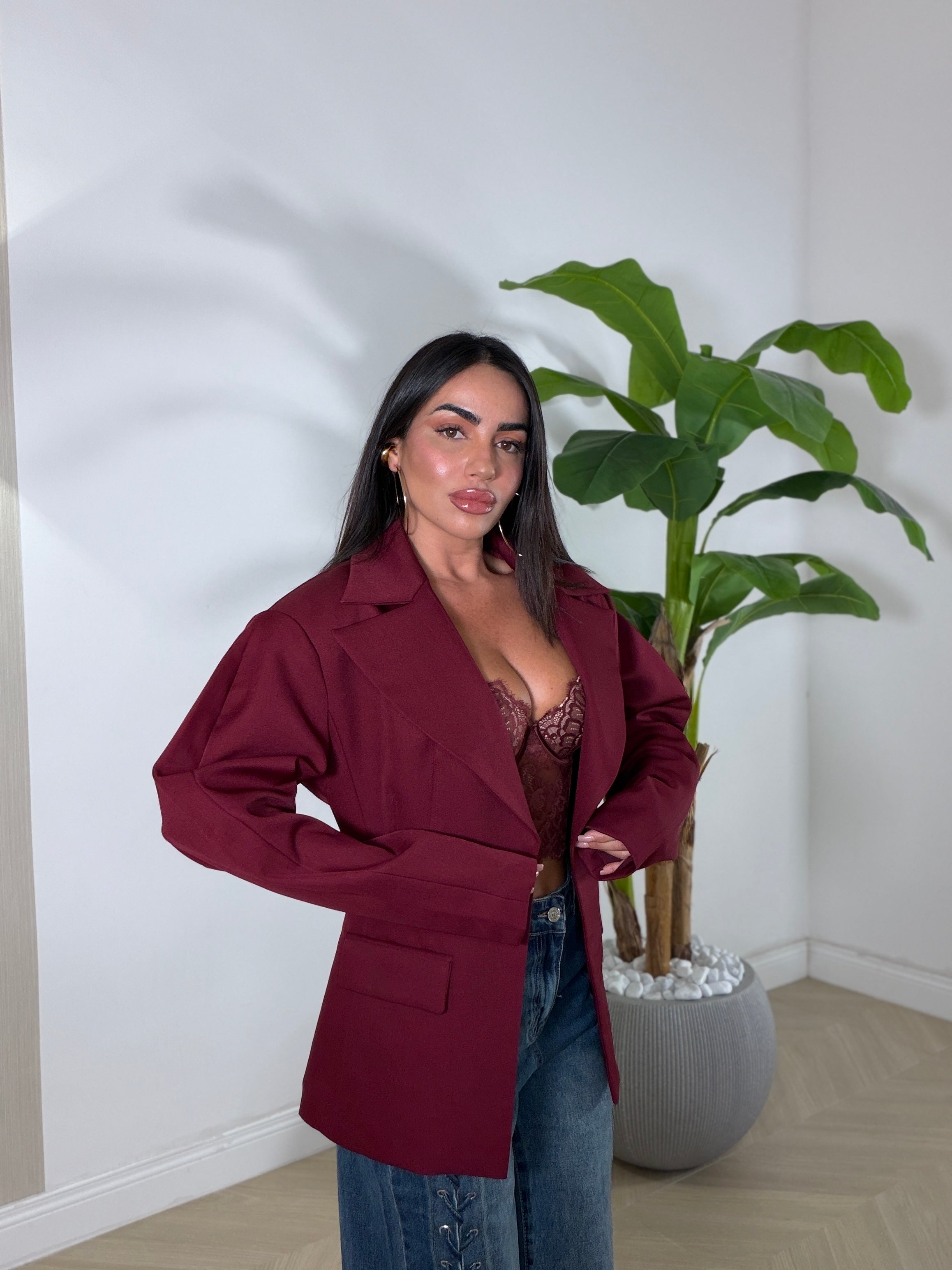Blazer Bordeaux Magia