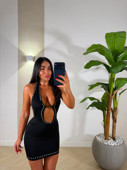 Dress Biber Borchie Nero