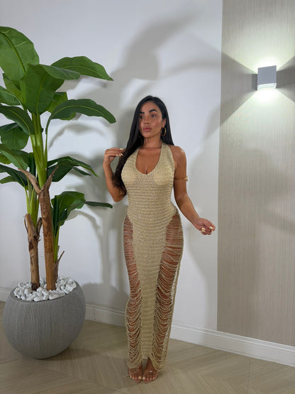 Dress Golden Laminato