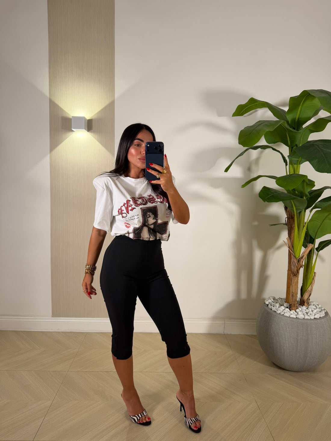Pantalone Capri Nero