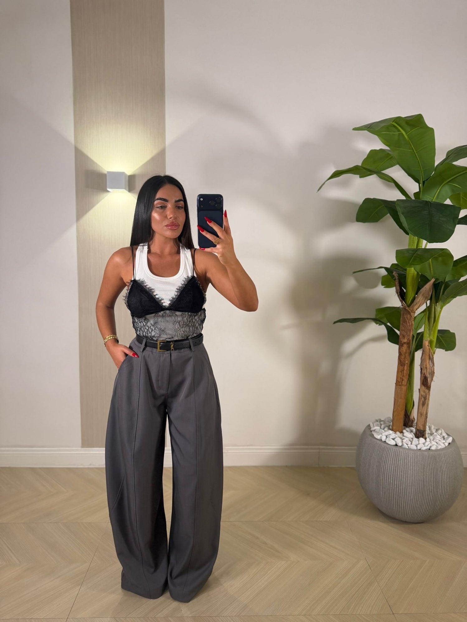 Pantalone Candace Grigio