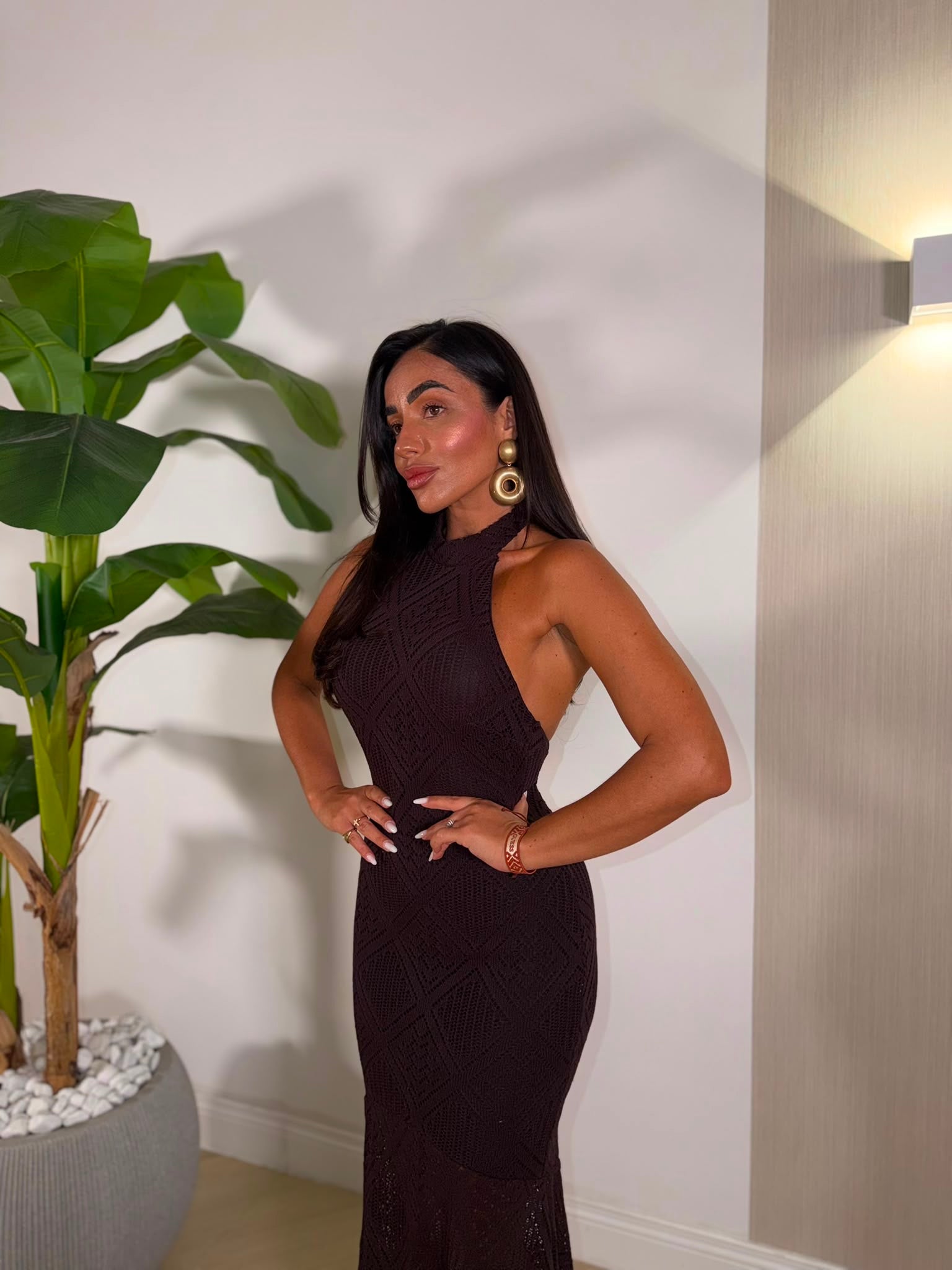 Dress Bronceador Marrone