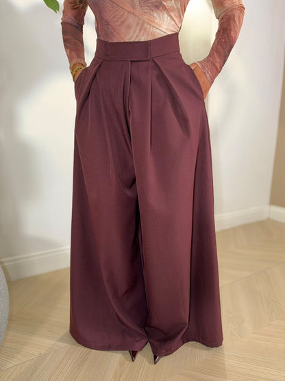 Pantalone Kaida Bordeaux
