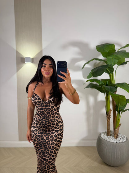 Dress Nicolle Leopard