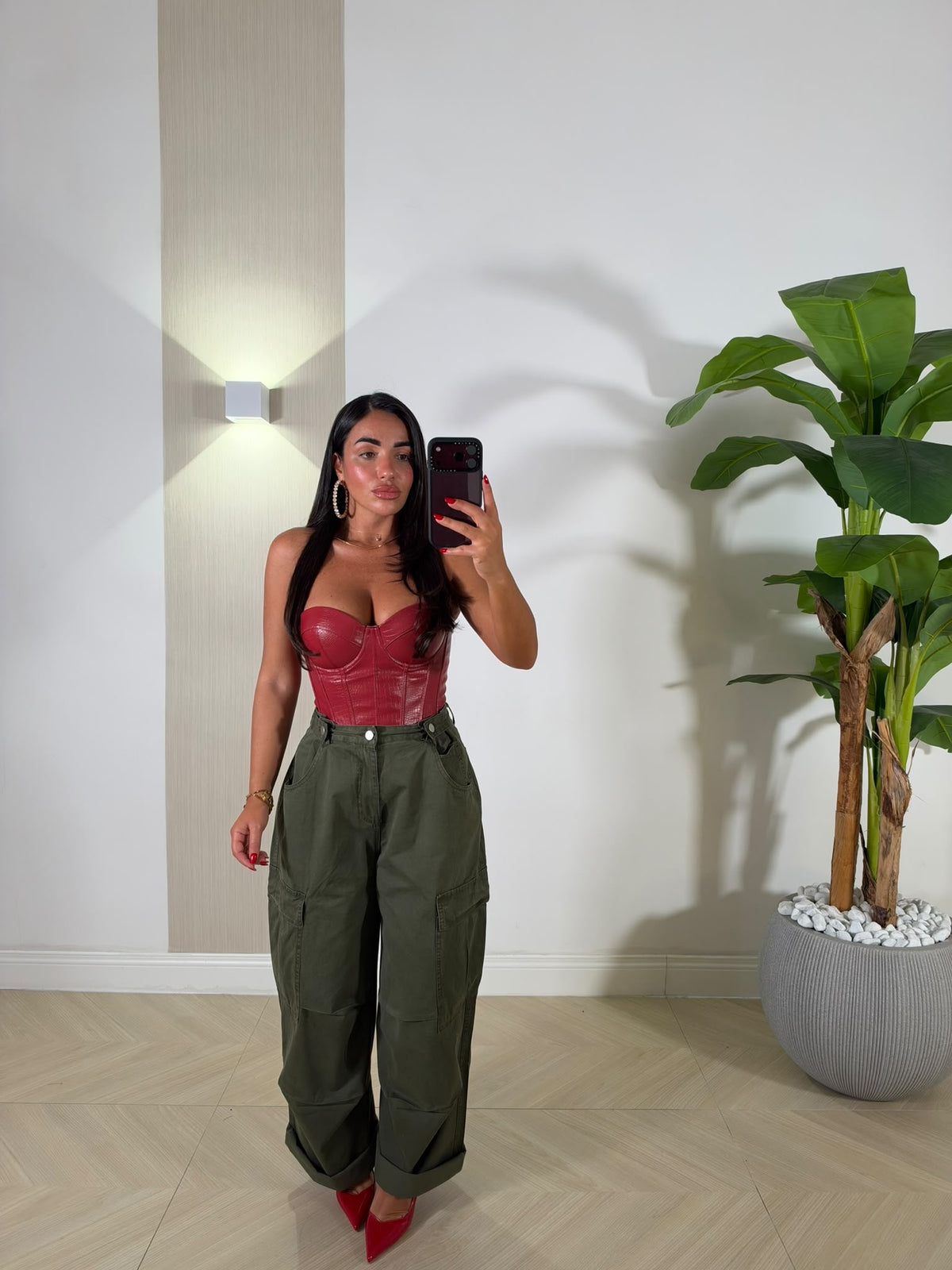 Pantalone Cargo Green
