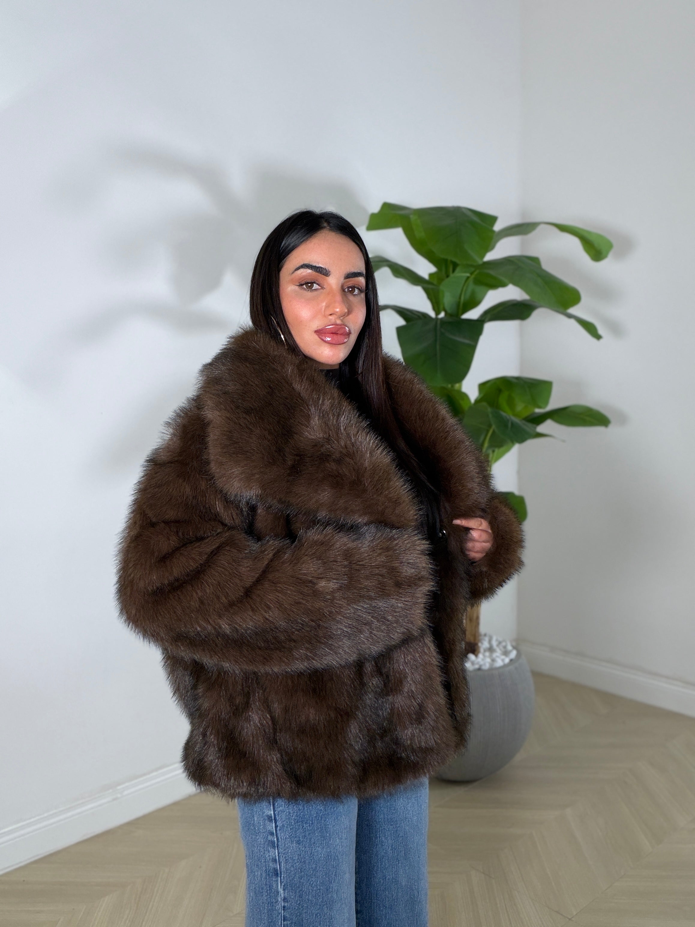 Pelliccia Morbidosa Marrone