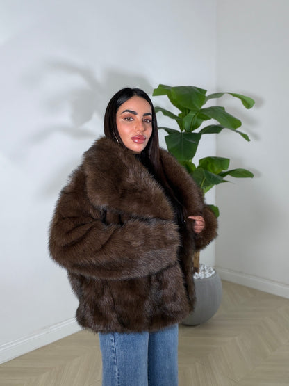 Pelliccia Morbidosa Marrone
