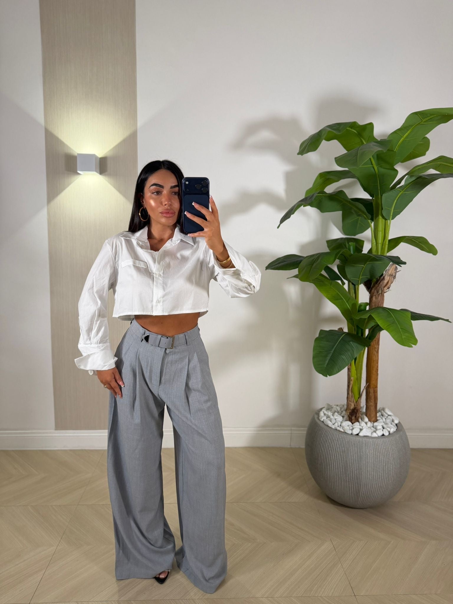 Camicia Crop White
