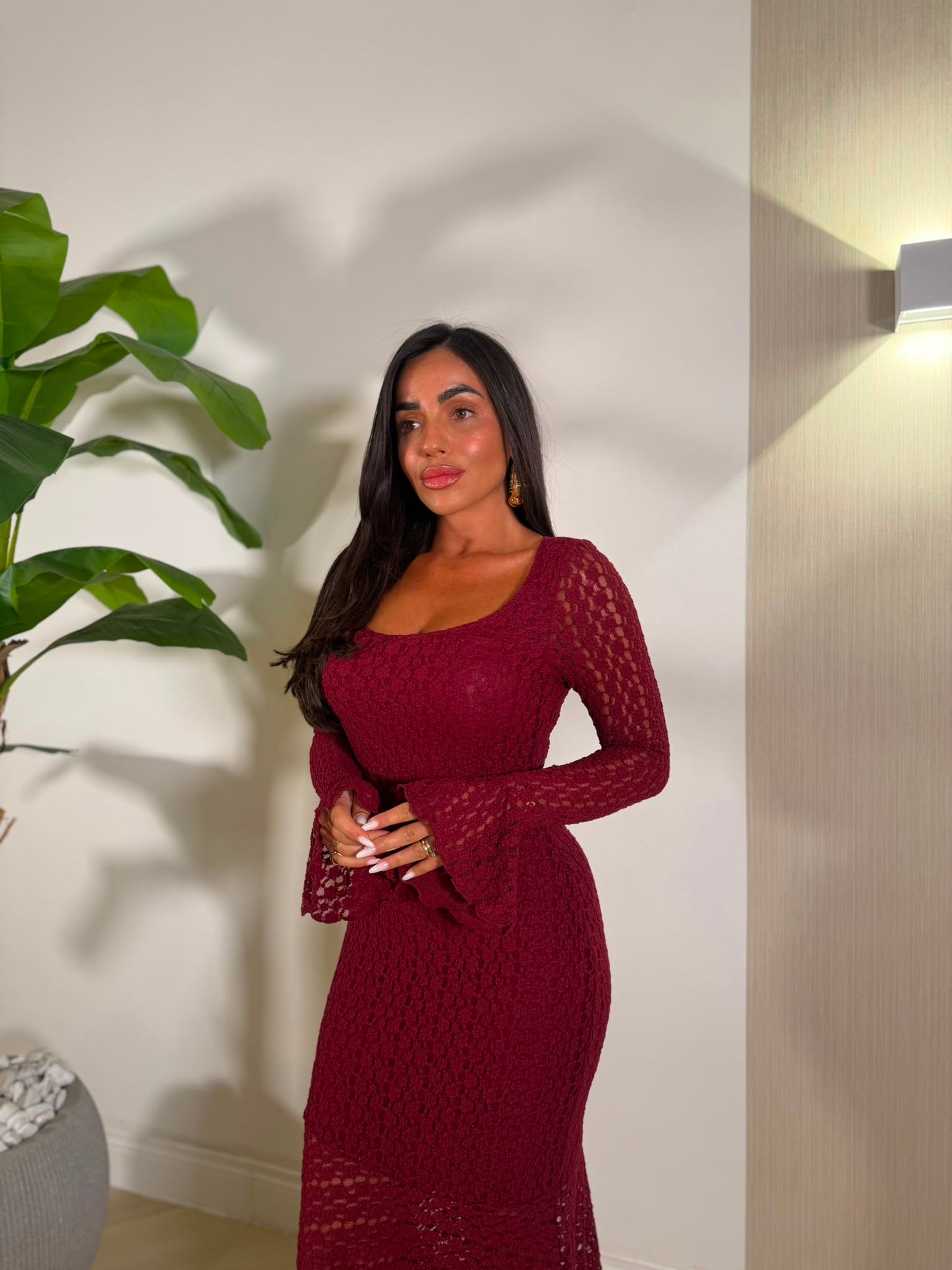 Dress Kenza Bordeaux