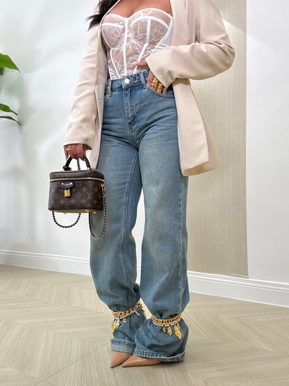 Charme X Jeans Catena e Perline
