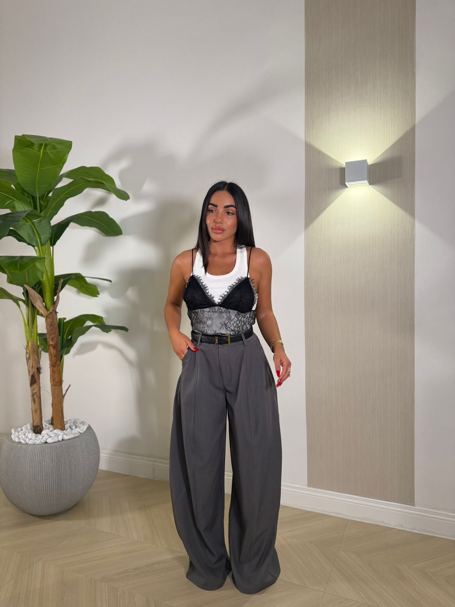 Pantalone Candace Grigio