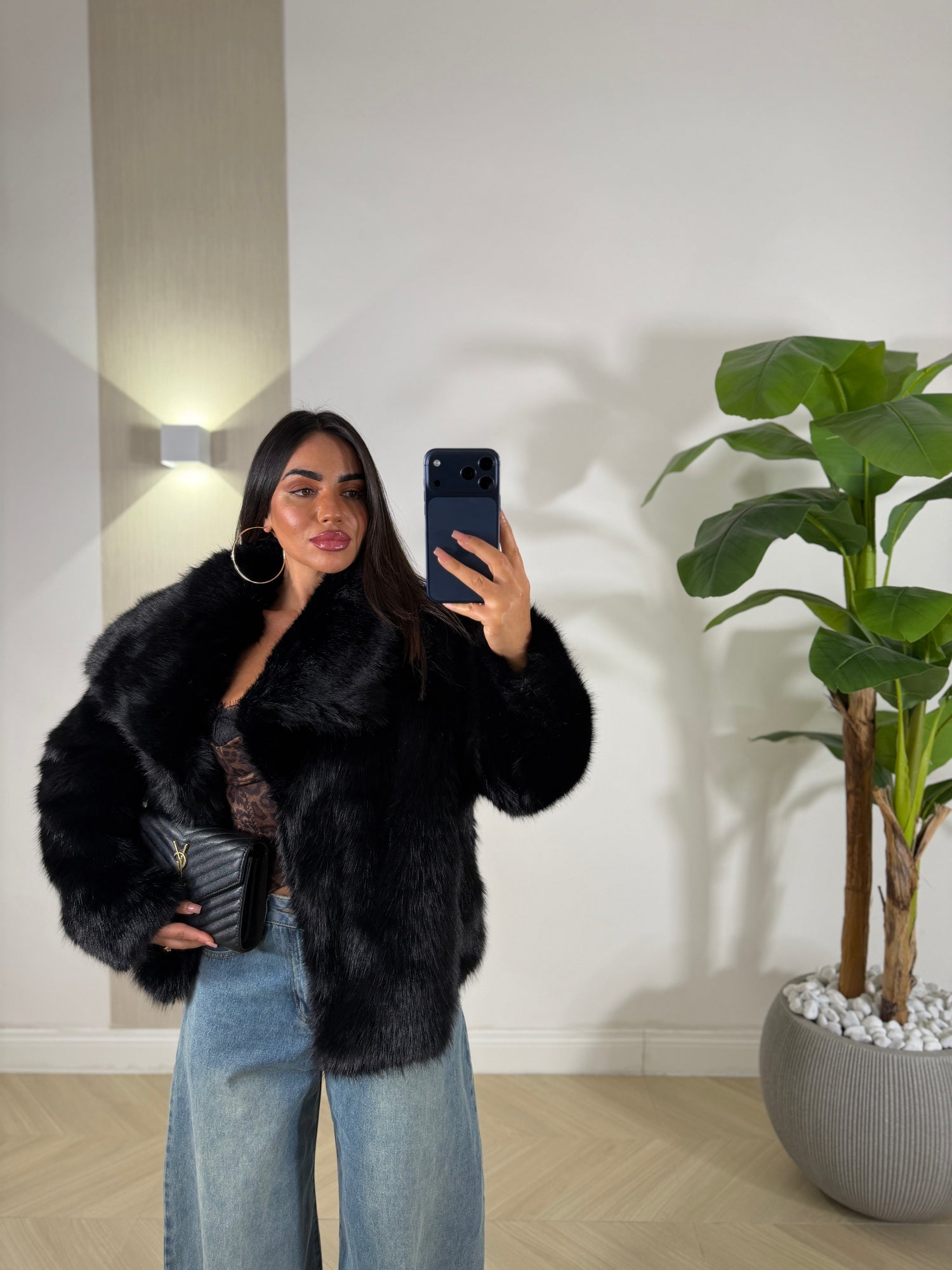 Pelliccia Morbidosa Nera