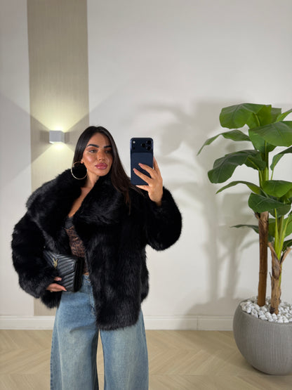 Pelliccia Morbidosa Nera