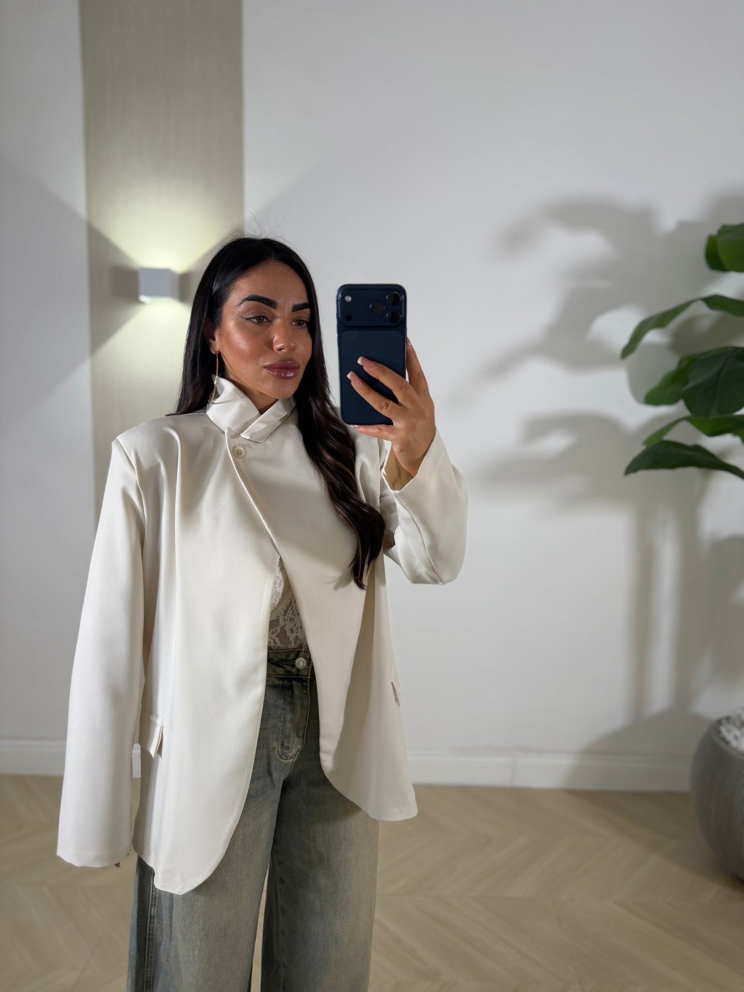 Mantella a Giacca Panna