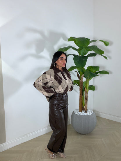 Pantalone Plumita Marrone