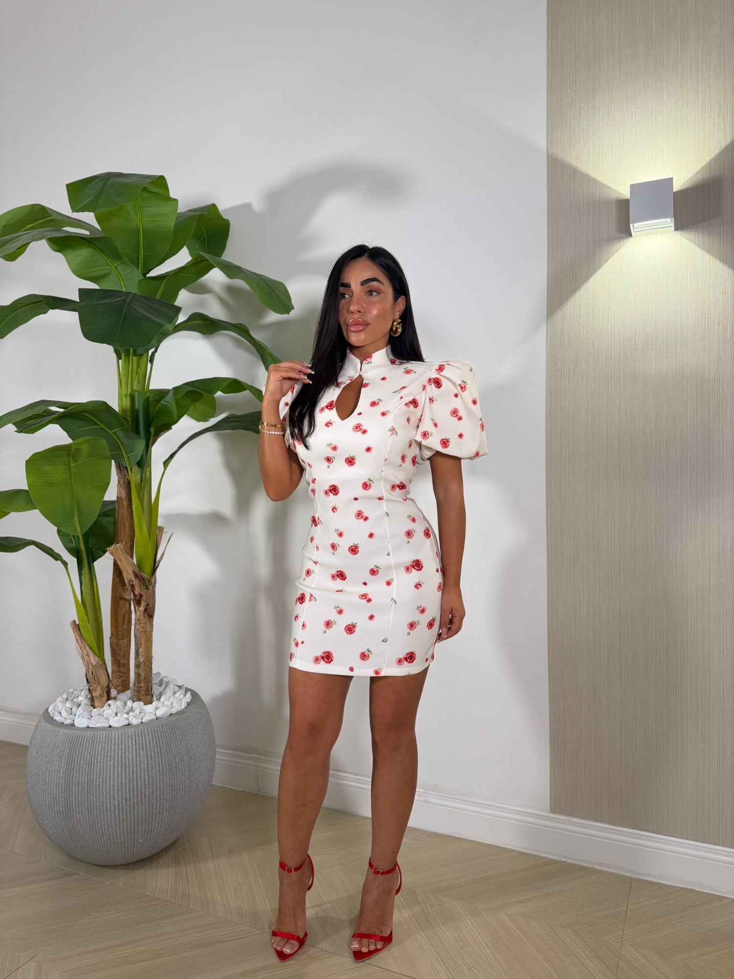 Dress Fiorellini Rossi