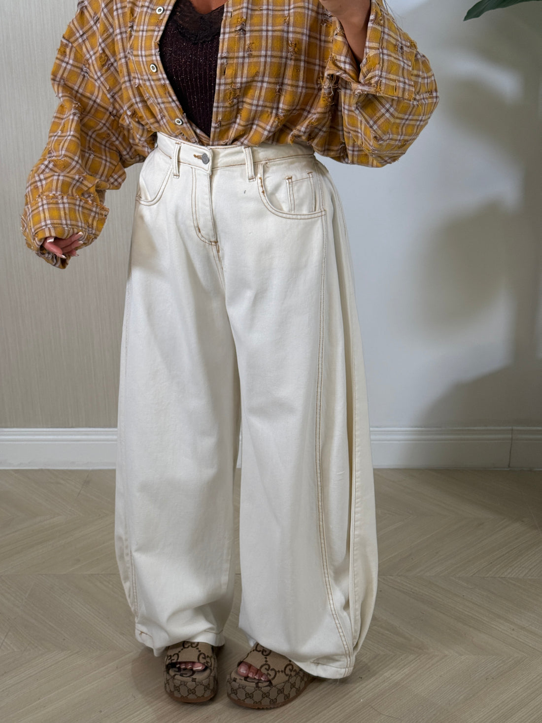 Jeans Leon White