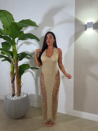 Dress Golden Laminato