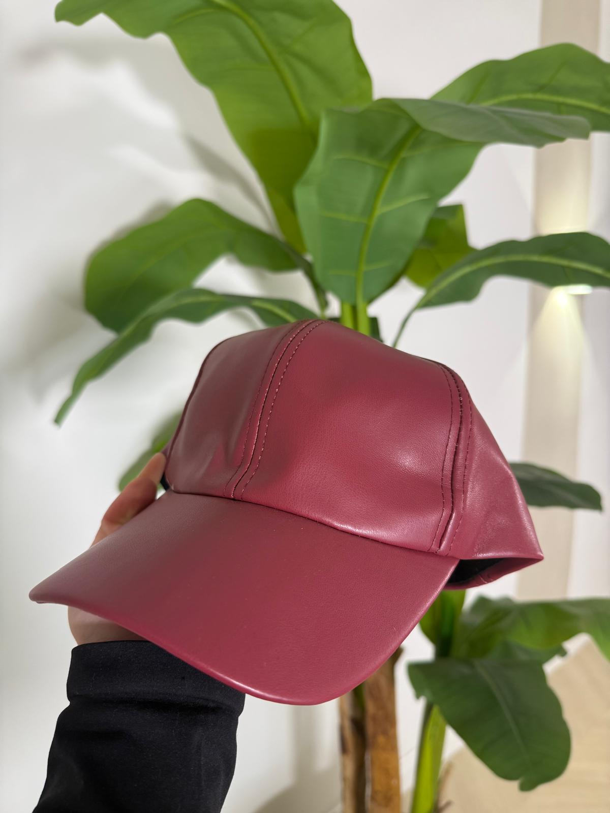 Cappello Ecopelle Bordeaux