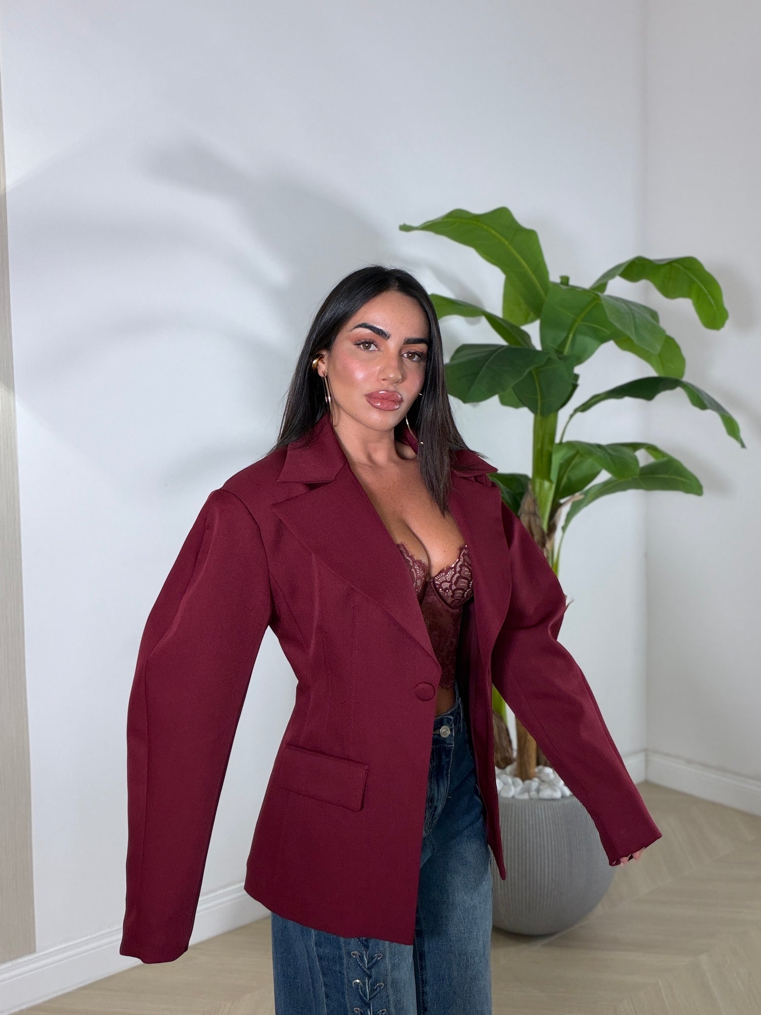 Blazer Bordeaux Magia