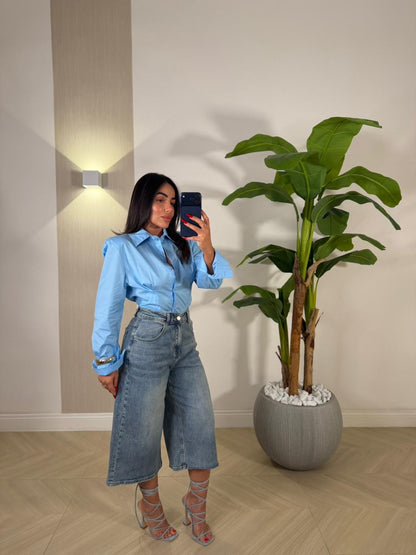 Camicia Candida Celeste
