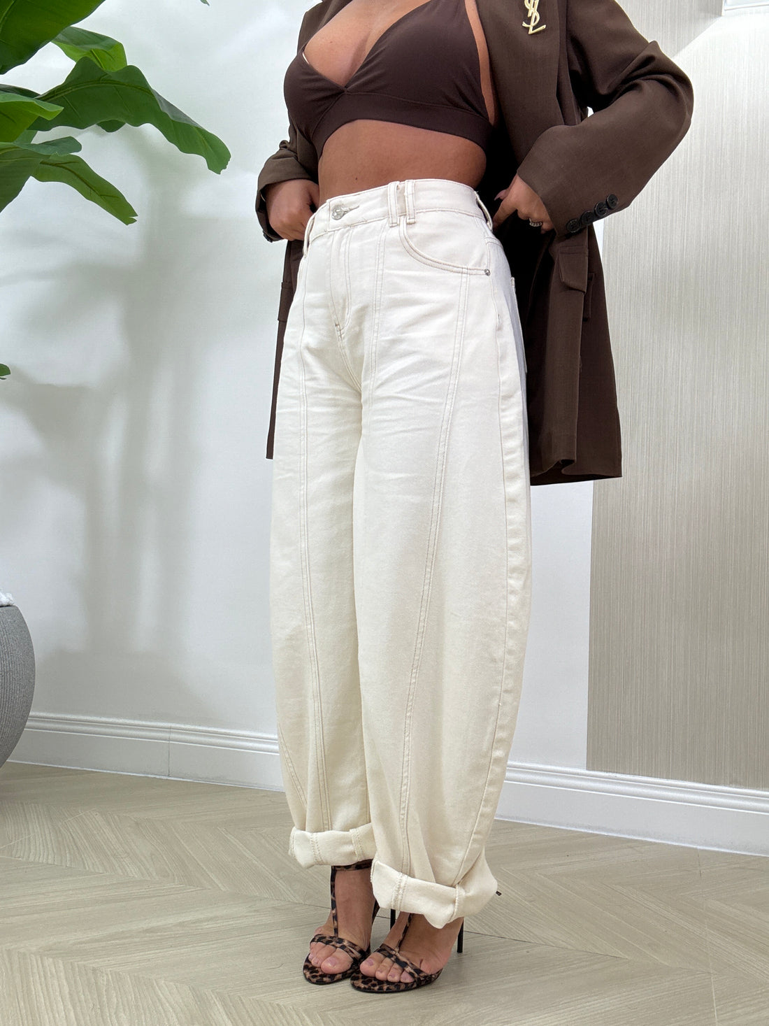 Jeans White Ballon