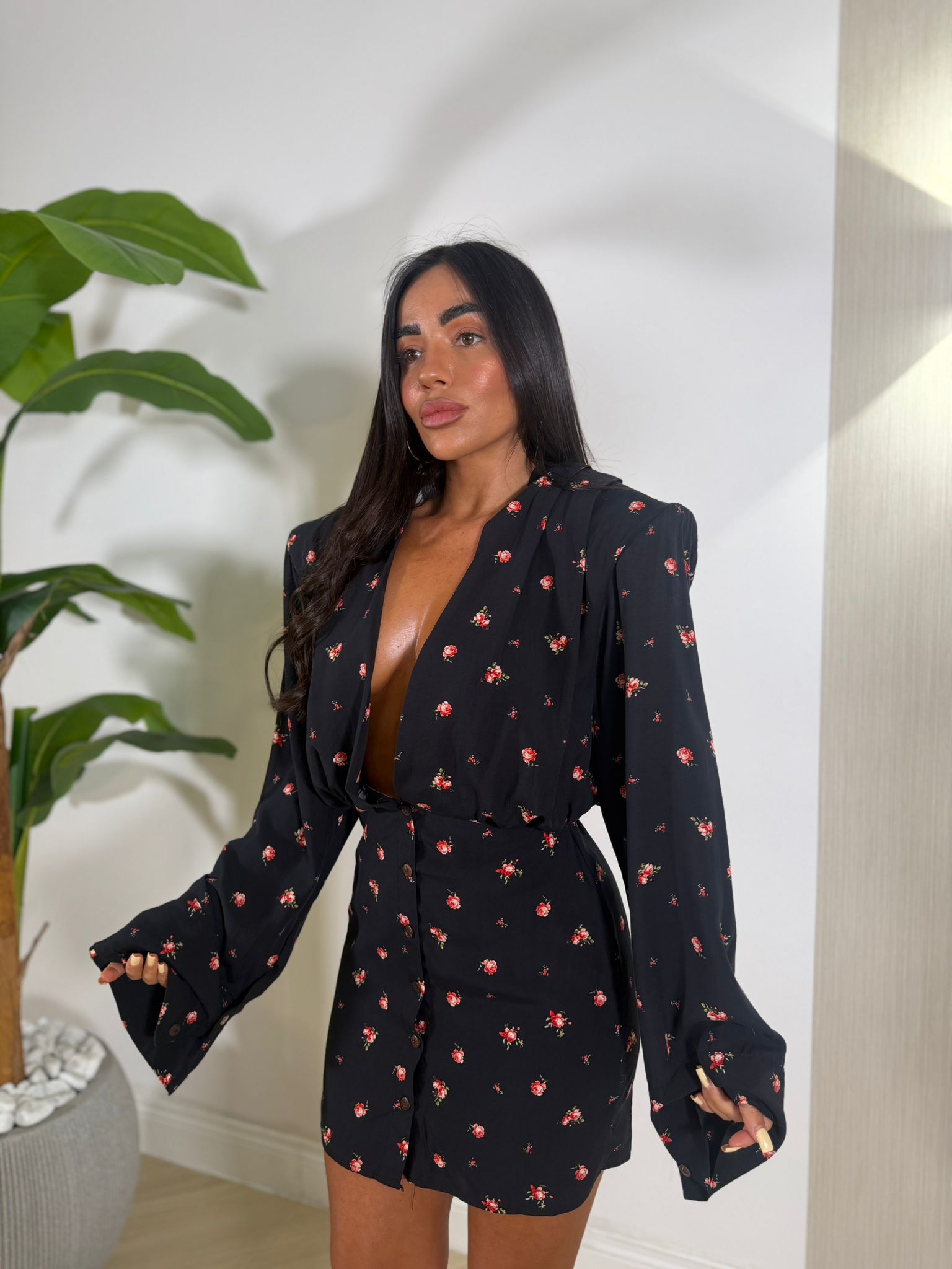 Dress Camicia Fiori