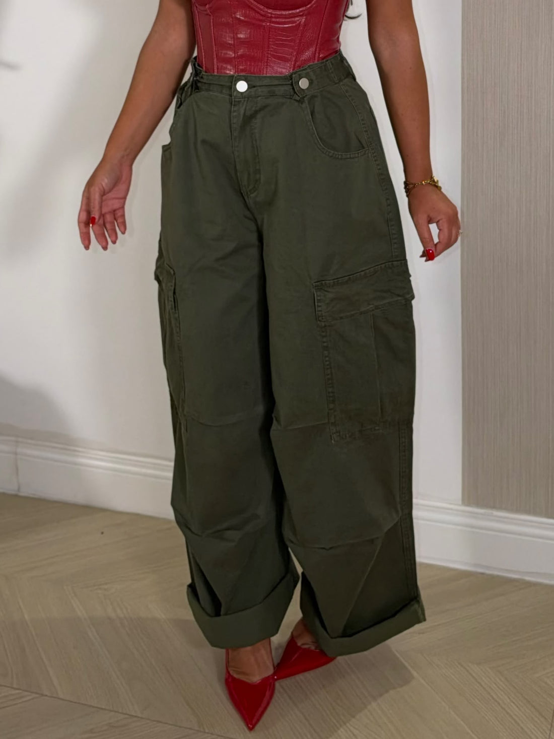 Pantalone Cargo Green