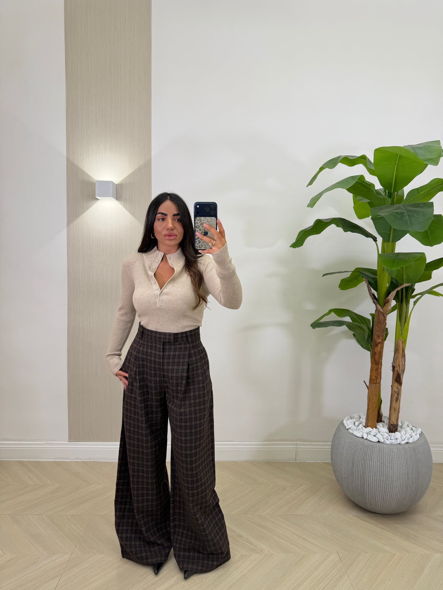 Pantalone a quadri