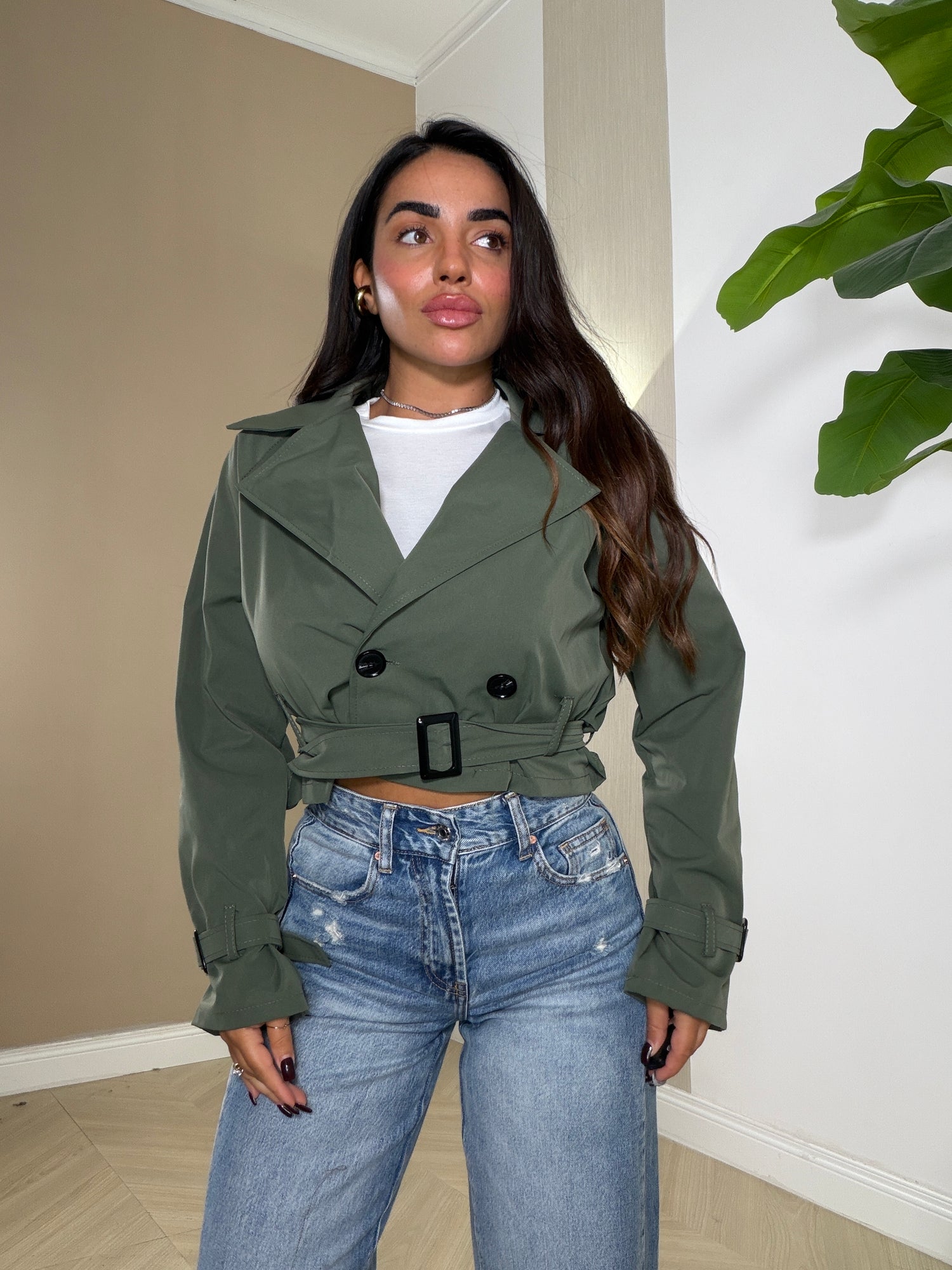 Giubbino Trench Crop