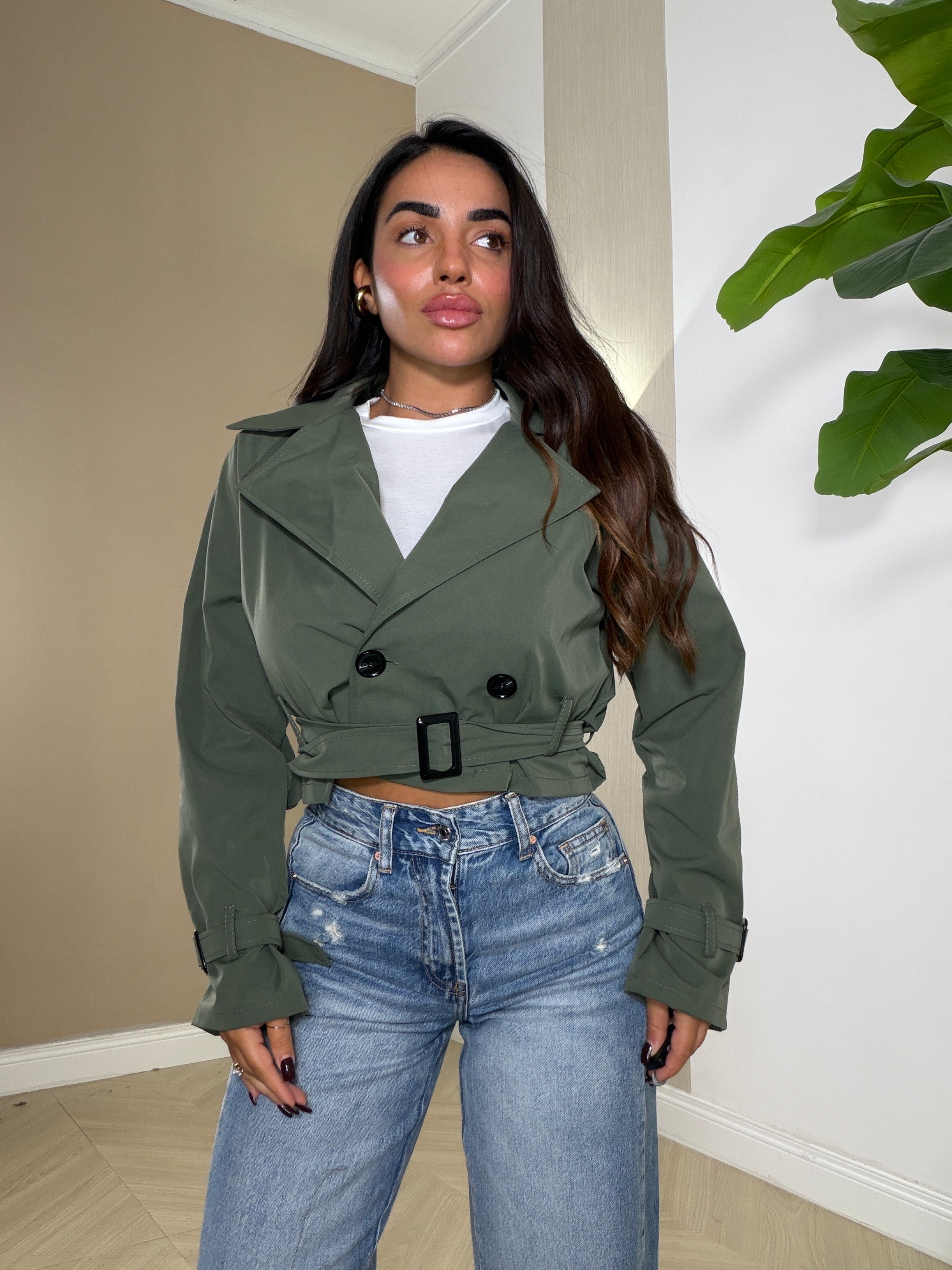 Giubbino Trench Crop