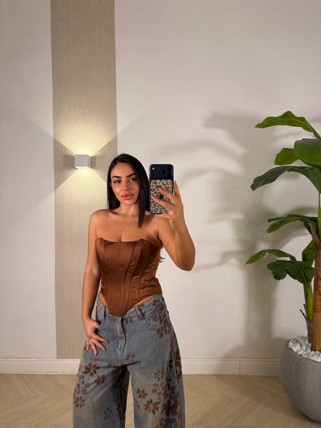 Corpetto Glow Marrone