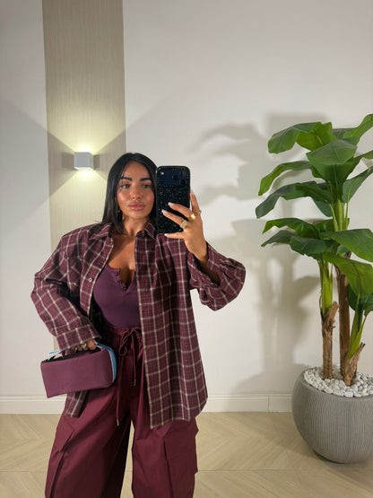 Camicia Roger Bordeaux