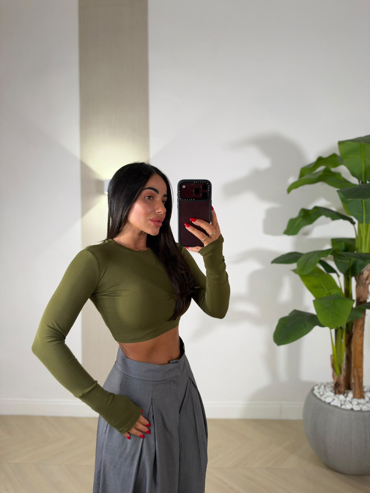 Maglia Crop Wow
