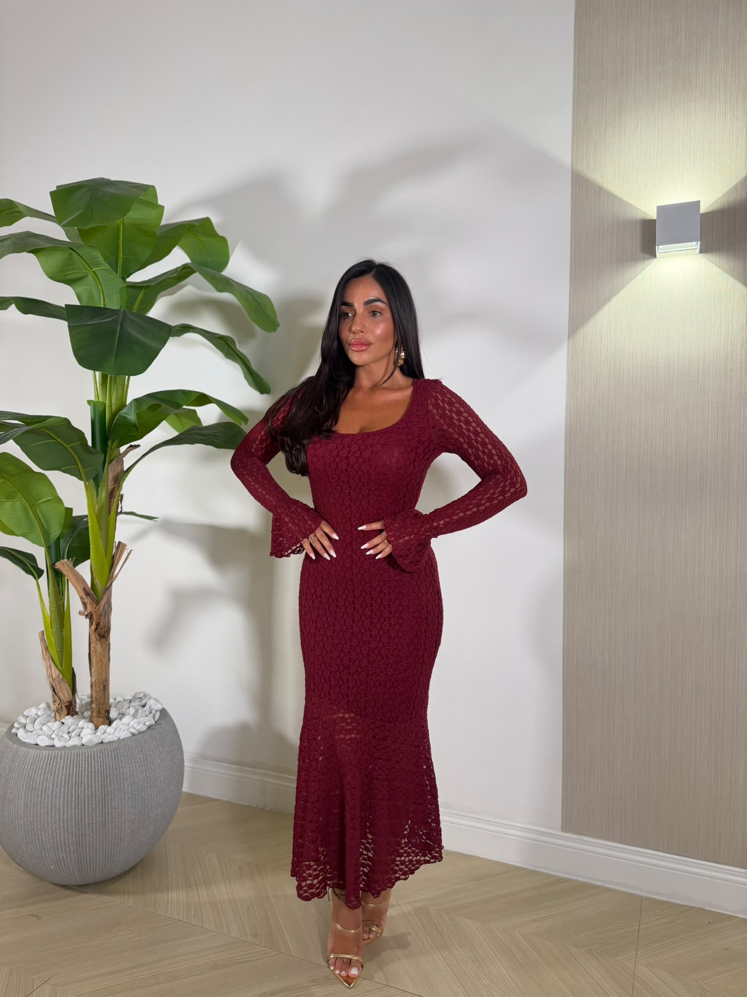 Dress Kenza Bordeaux