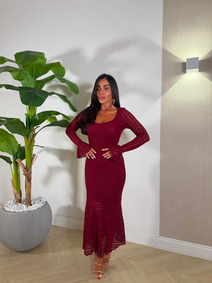 Dress Kenza Bordeaux