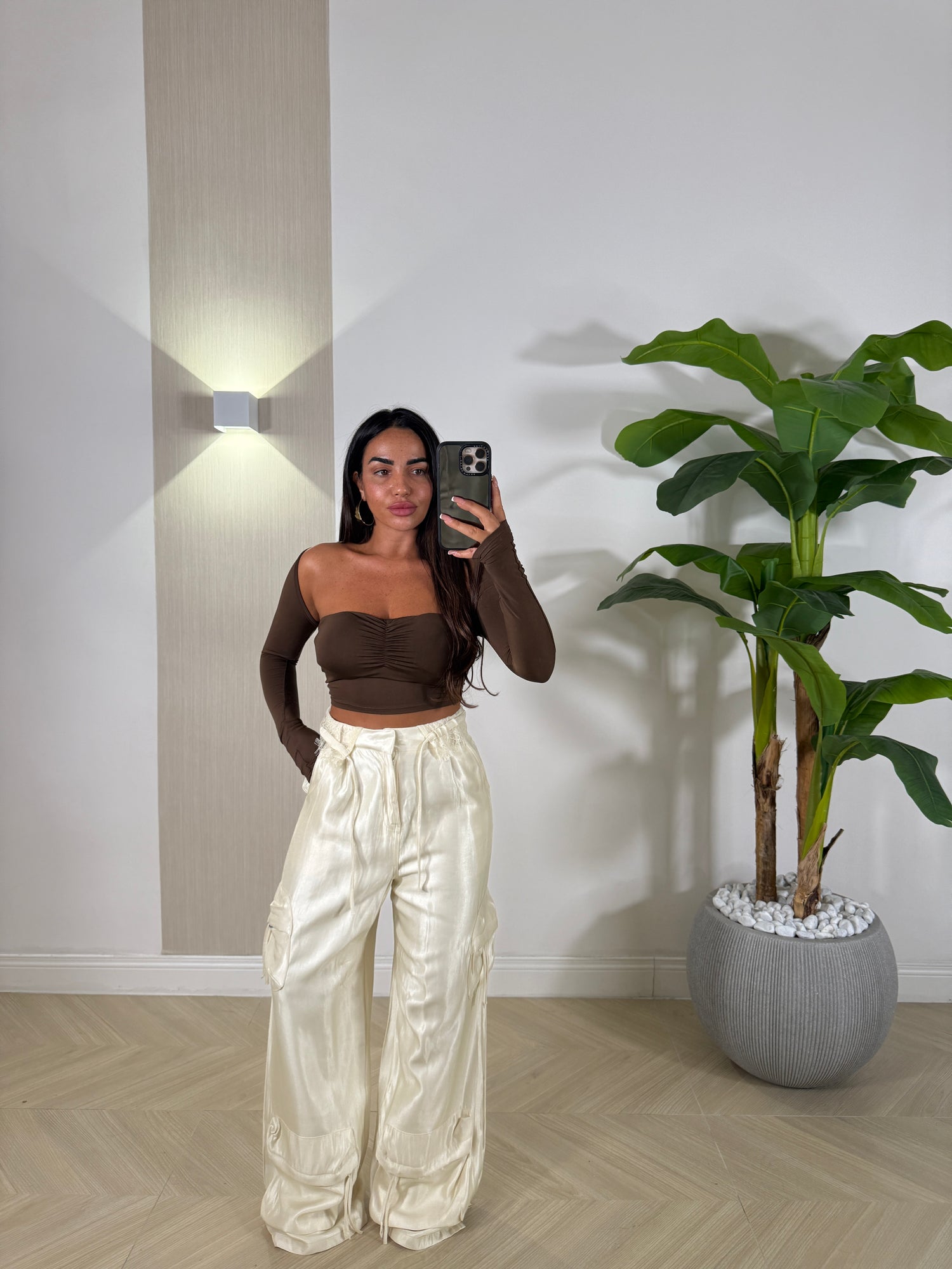 Pantalone Cargo Laminato