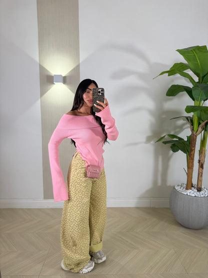 Jeans Fiorellini Giallo