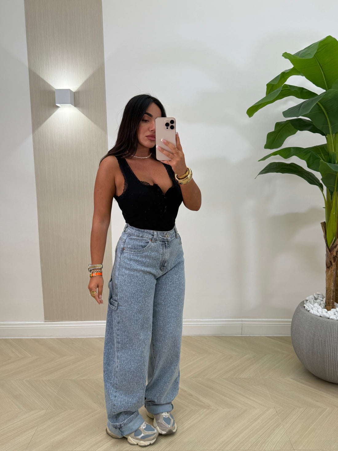 Jeans Ballon Maculato