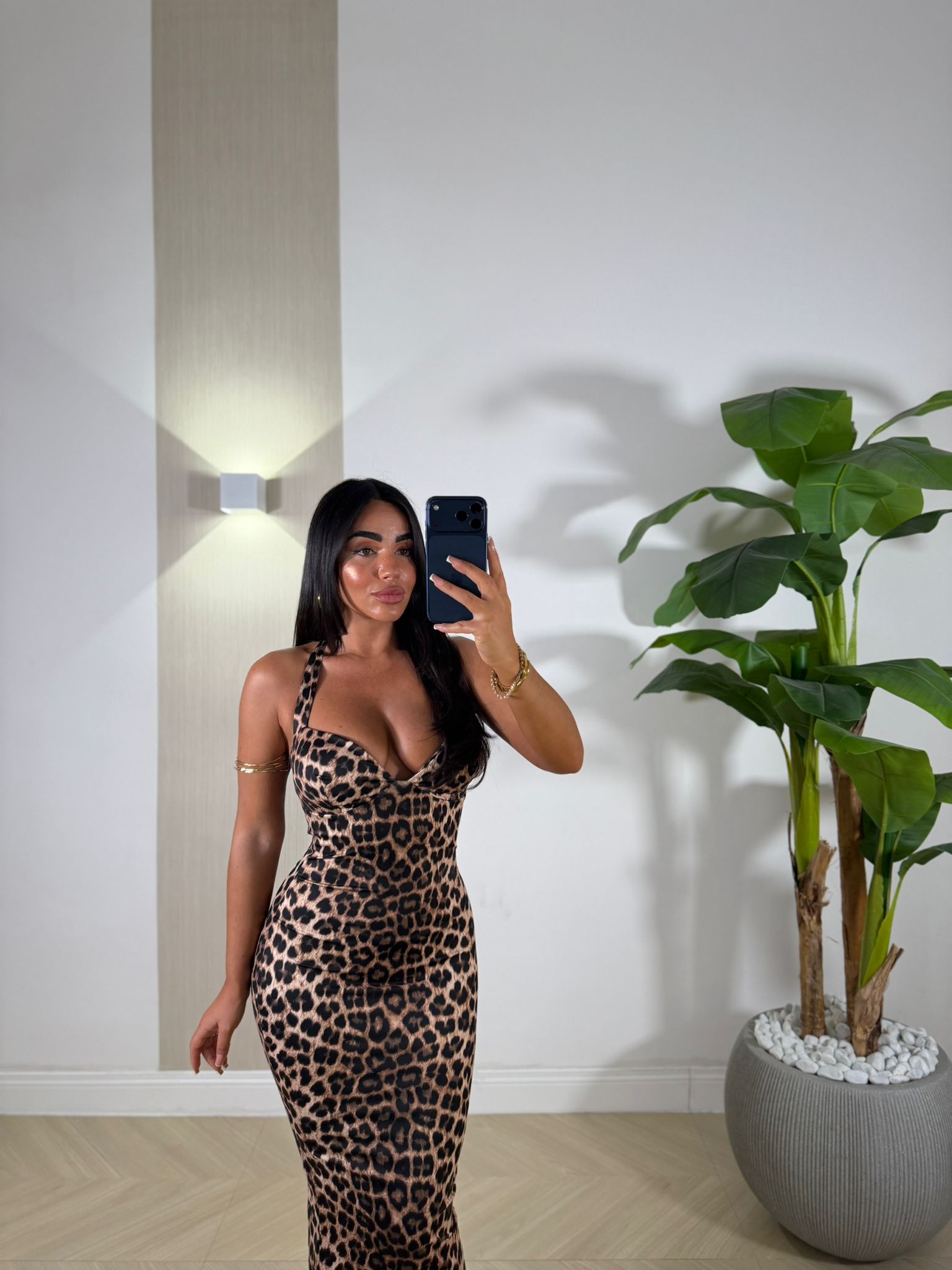 Dress Nicolle Leopard