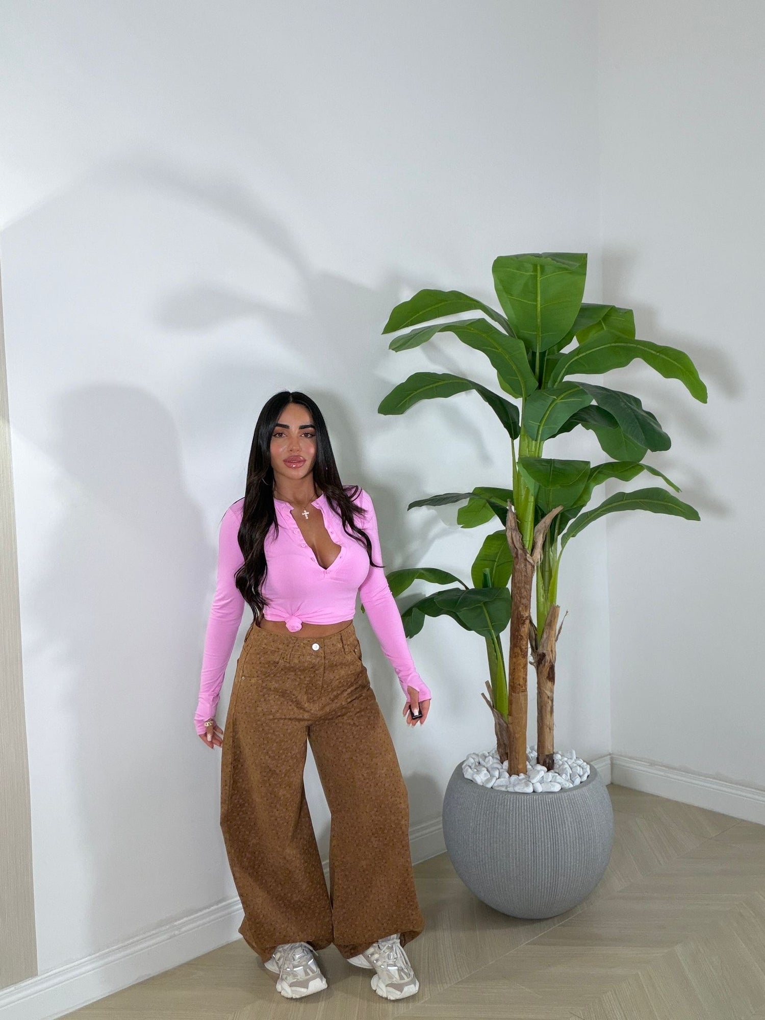 Jeans Fiorellini Marrone