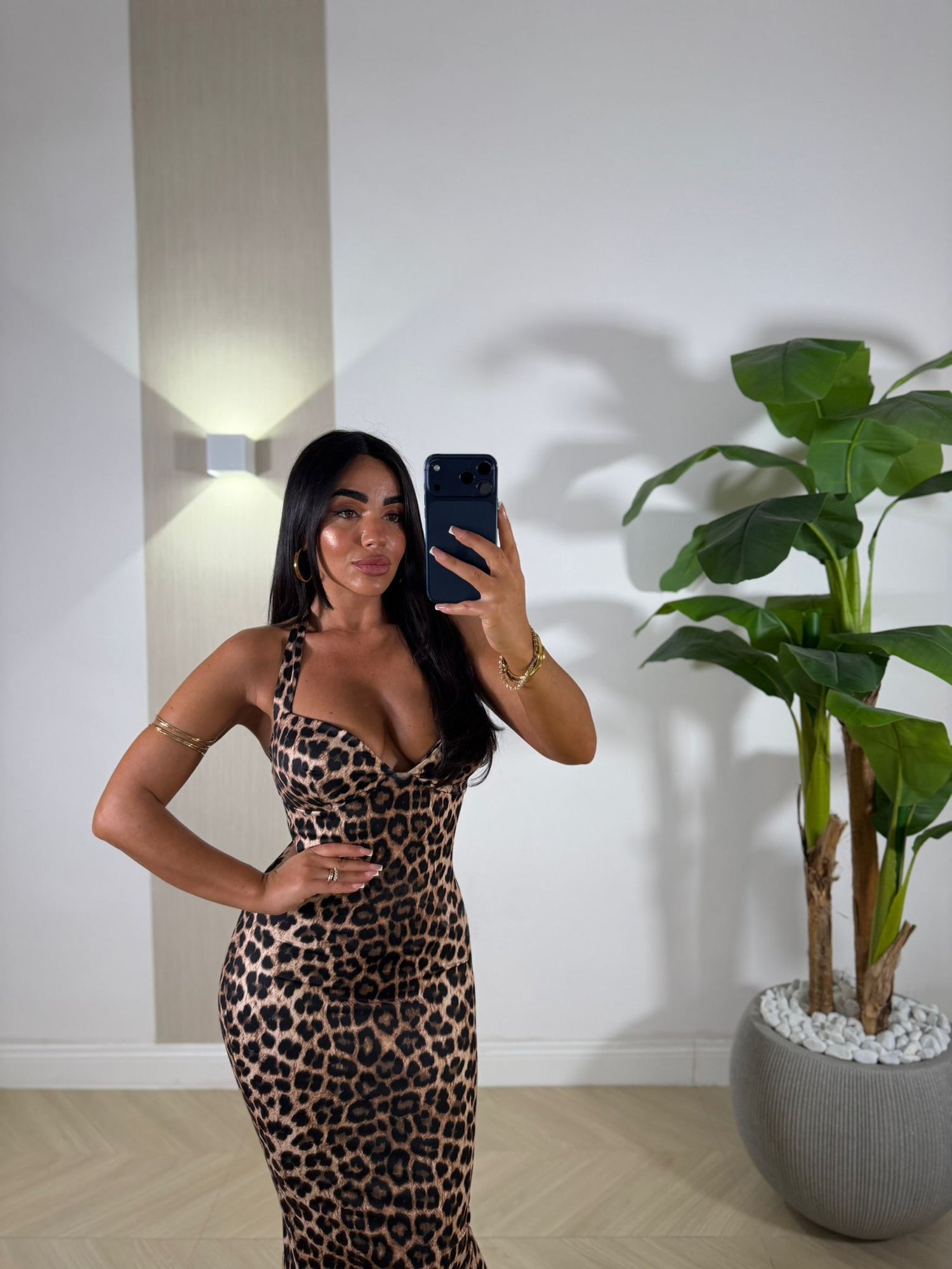 Dress Nicolle Leopard