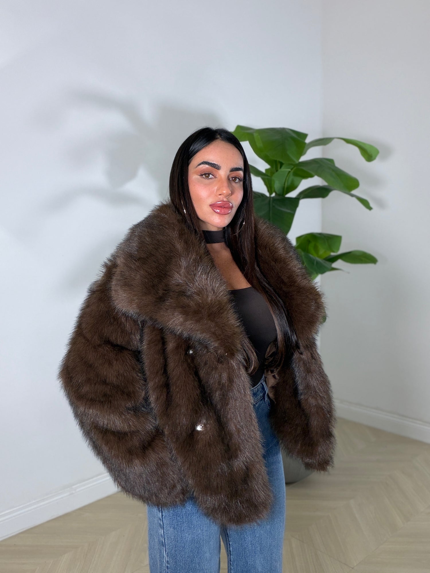 Pelliccia Morbidosa Marrone