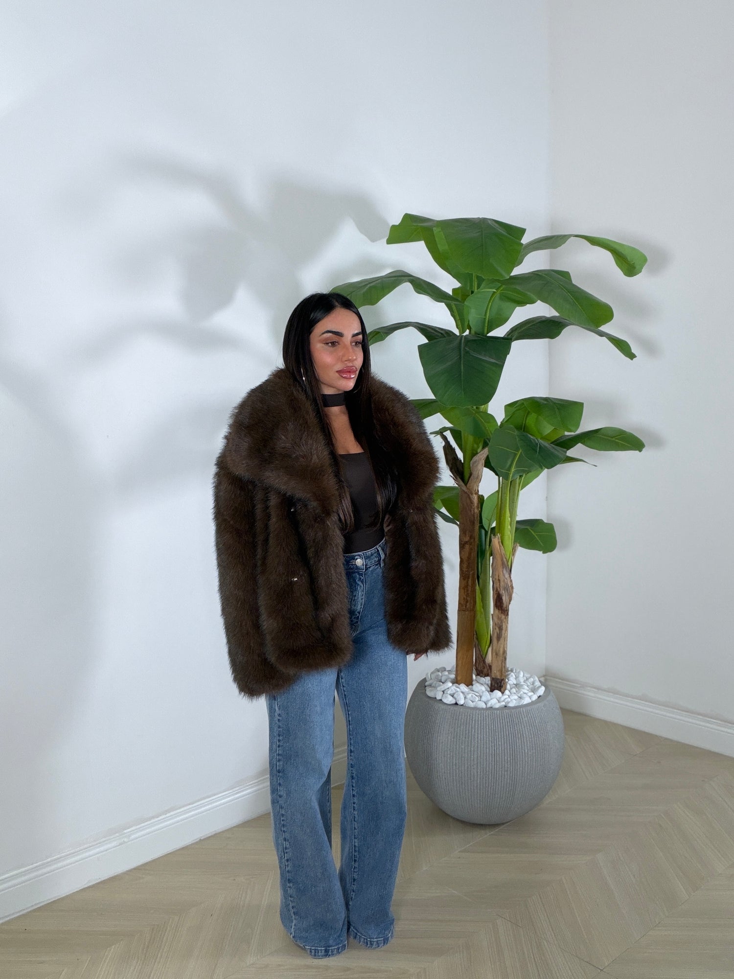 Pelliccia Morbidosa Marrone