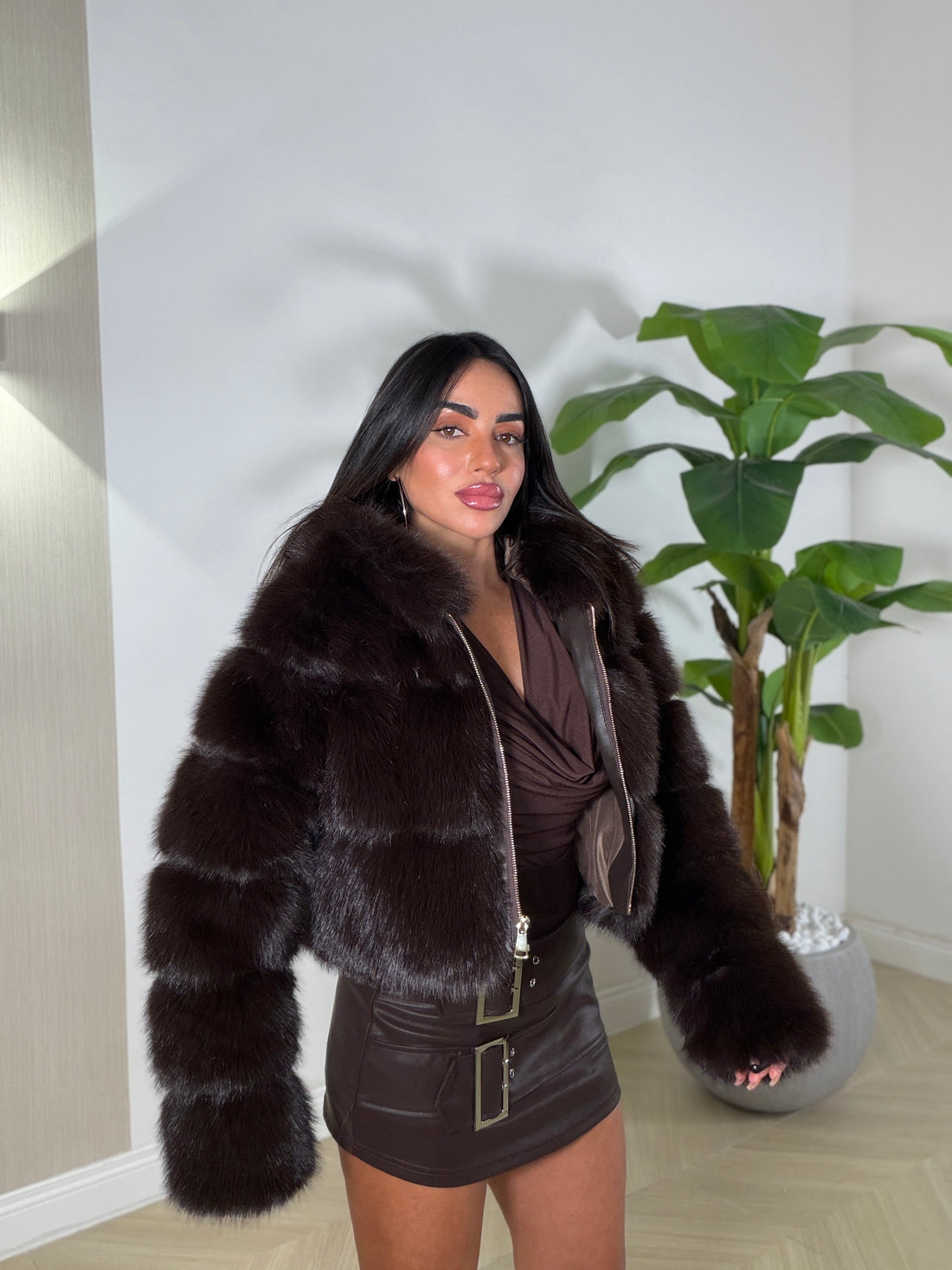 Pelliccia Hades Marrone