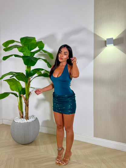 Dress Karol Petrolio