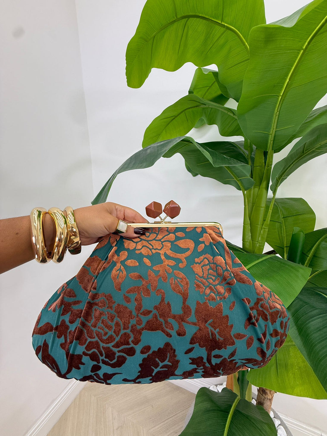 Pochette Big camoscio